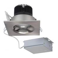 Satco 3.5" 12 watt 120 volt 3000K Dimmable LED Downlight with Remote Driver