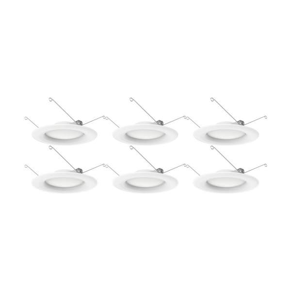 5"-6" 9.2 watt 120 volt 3000K Dimmable LED Retrofit Downlight (6 Pack)