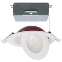 Satco 4" 9 watt 120 volt CCT Selectable Directional Dimmable LED Recessed Downlight