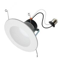 Satco 5"-6" 8/10.5/13.5 watt 120 volt CCT Selectable Deep Baffle Indoor LED Recessed Downlight