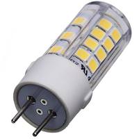 Satco 4.5 watt 120 volt T6 Bi-Pin Base 3000K Natural White Clear Dimmable LED