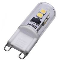 Satco 2 watt 120 volt T4 Double Loop Base 5000K Daylight Clear Dimmable LED
