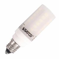 Satco 5 watt 120 volt T6 Mini Candelabra Screw Base 5000K Daylight Frosted Dimmable LED