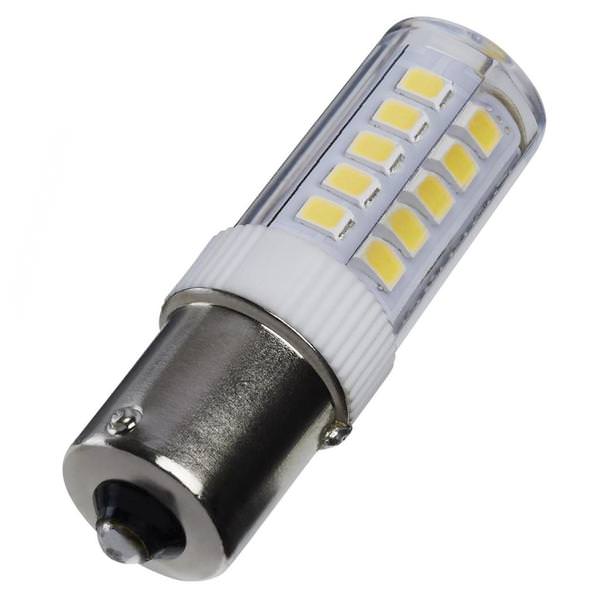4.5 watt 12 volt T6 Single Contact Bayonet Base 3000K Natural White Clear Dimmable LED