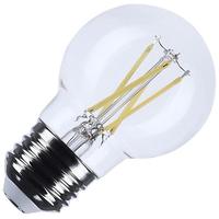 Satco 5.5 watt 120 volt G16.5 Medium Screw Base 5000K Clear Daylight Dimmable LED