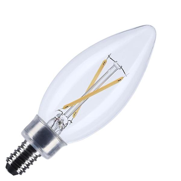 3 watt 120 volt B11 Candelabra Screw Base 3000K Natural White Clear Dimmable LED