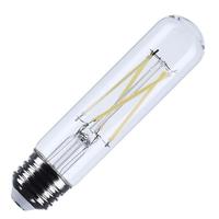 Satco 8 watt 120 volt T10 Medium Screw Base 3500K Clear Natural White Dimmable LED