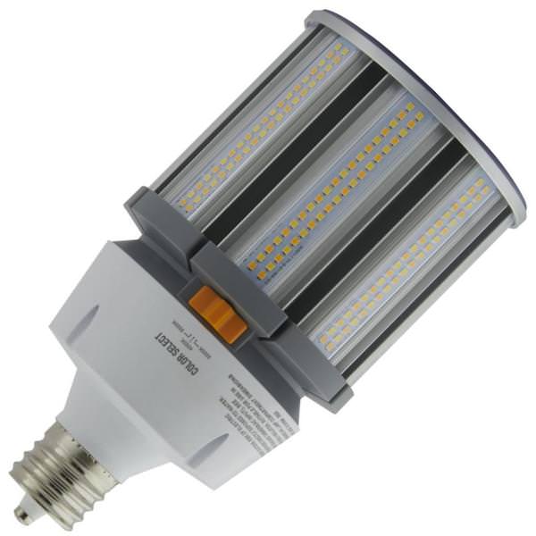 120 watt 100/277 volt Corn Cob Exclusionary Mogul Screw Base CCT Selectable Non-Dimmable LED