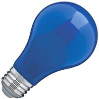 View 8 watt 120 volt A19 Medium Screw Base Ceramic Blue Dimmable LED