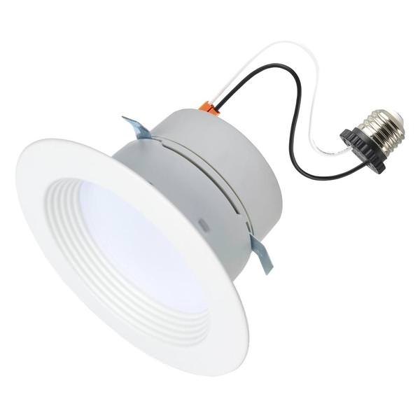 4" 5/6/7.5 watt 120 volt CCT Selectable Deep Baffle Indoor LED Recessed Downlight