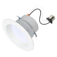 Satco 4" 5/6/7.5 watt 120 volt CCT Selectable Deep Baffle Indoor LED Recessed Downlight