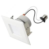 Satco 4" 5/6/8 watt 120 volt CCT Selectable Deep Baffle Indoor Square LED Recessed Downlight