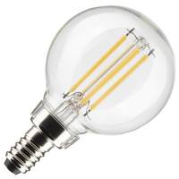 Satco 4 watt 120 volt G16.5 Candelabra Screw Base 2700K Warm White Dimmable LED
