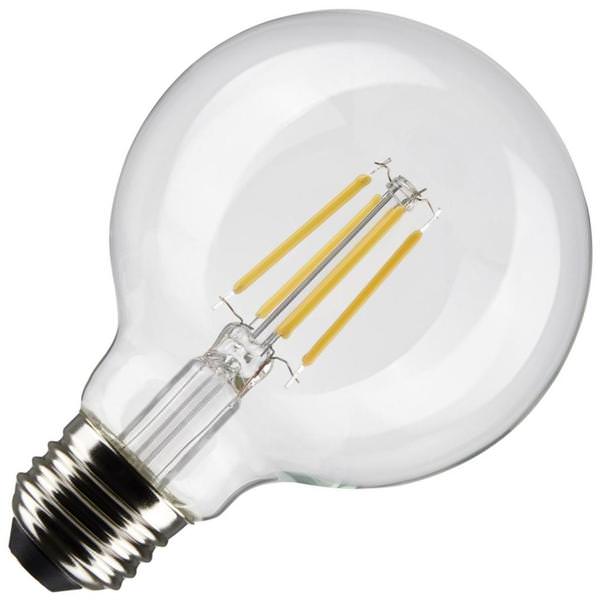 6 watt 120 volt G25 Medium Screw Base 3000K Natural White Dimmable LED