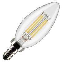 Satco 5.5 watt 120 volt B11 Candelabra Screw Base 3000K Natural White Dimmable LED