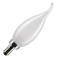 Satco 5.5 watt 120 volt CA10 Candelabra Screw Base 2700K Warm White Dimmable LED