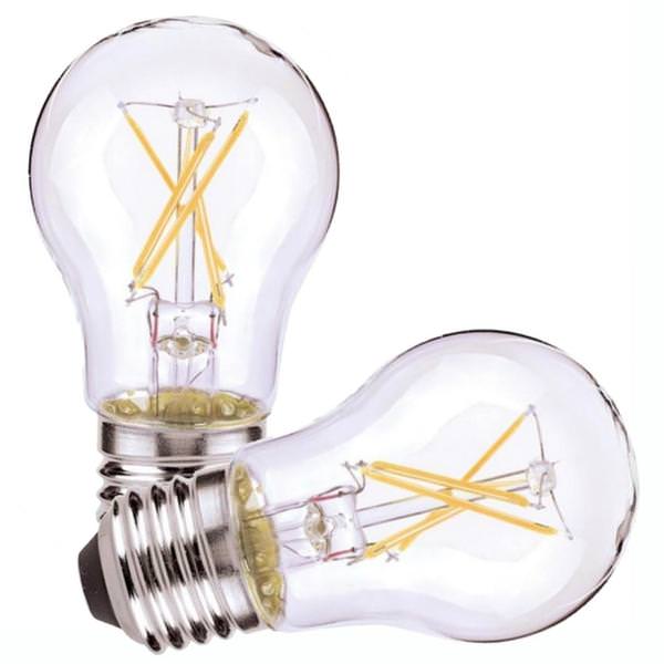 5.5 watt 120 volt A15 Medium Screw Base 2700K Warm White Dimmable LED (2 Pack)
