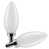Satco 4 watt 120 volt B11 Candelabra Screw Base 2700K Warm White LED (2 Pack)