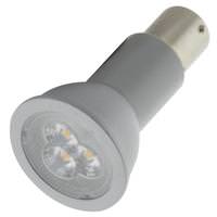 Satco 3 watt 12 volt R12 Single Contact Bayonet Base 3000K Natural White LED