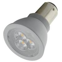 Satco 3 watt 12 volt ALR12 Double Contact Bayonet Base 3000K Natural White Non-Dimmable LED