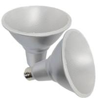 Satco 15 watt 120 volt PAR38 Medium Screw Base 3000K Non-Dimmable LED (2 pack)