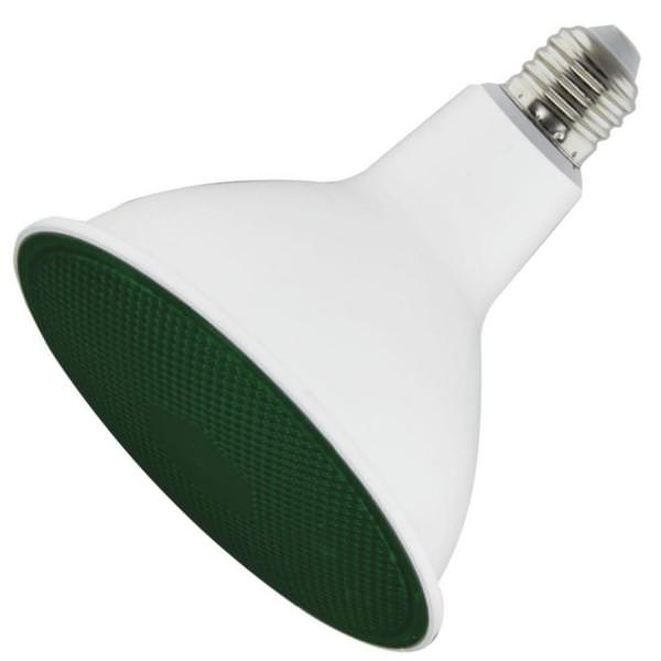 11.5 watt 120 volt PAR38 Medium Screw Base Green Non-Dimmable LED