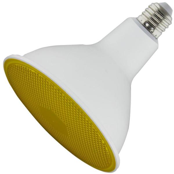 11.5 watt 120 volt PAR38 Medium Screw Base Yellow Non-Dimmable LED