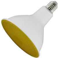 Satco 11.5 watt 120 volt PAR38 Medium Screw Base Yellow Non-Dimmable LED