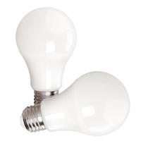 Satco 9.8 watt 120 volt A19 Medium Screw Base 2700K Warm White Dimmable LED (2 pack)