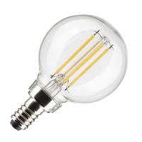 Satco 5.5 watt 120 volt G16.5 Candelabra Screw Base 2700K Warm White Dimmable LED