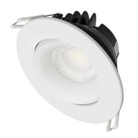 Satco 3.5" 12 watt 120 volt CCT Selectable White Finish Gimbaled Dimmable LED Recessed Downlight