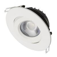 Satco 4" 12 watt 120 volt CCT Selectable White Finish Gimbaled Dimmable LED Recessed Downlight