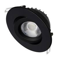 Satco 4" 12 watt 120 volt CCT Selectable Black Finish Gimbaled Dimmable LED Recessed Downlight
