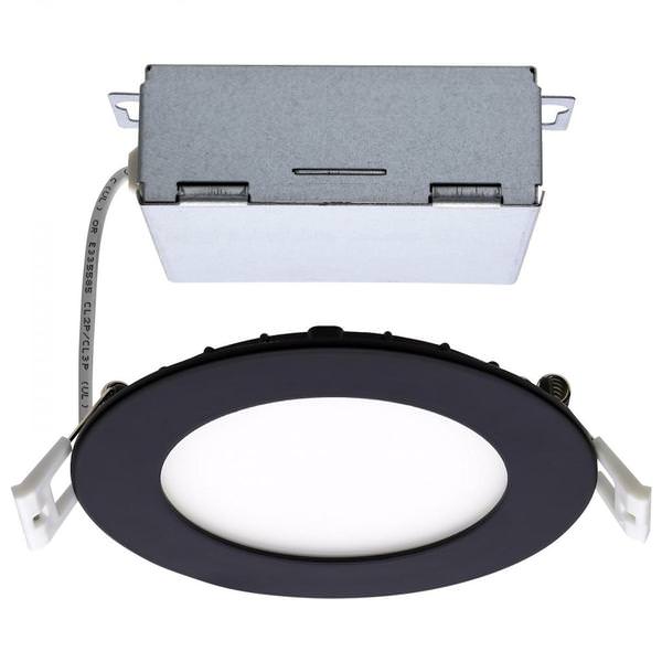 4" 10 watt 120 volt CCT Selectable Black Dimmable LED Architectural Recessed Downlight