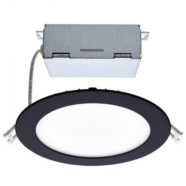 6" 12 watt 120 volt CCT Selectable Black Dimmable LED Architectural Recessed Downlight