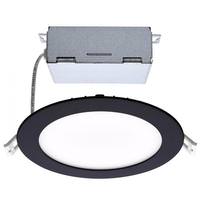 Satco 6" 12 watt 120 volt CCT Selectable Black Dimmable LED Architectural Recessed Downlight