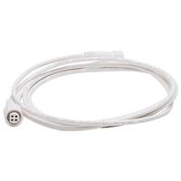 Satco 6' 4-Pin White Plastic Rubber Remote Driver Extension Cord