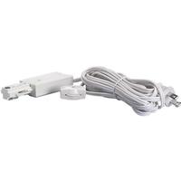Satco Live End Cord Kit White Finish