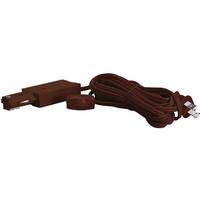 Satco Live End Cord Kit Brown Finish