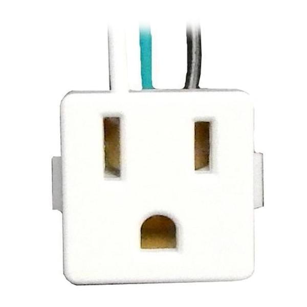 White 3 Wire Outlet