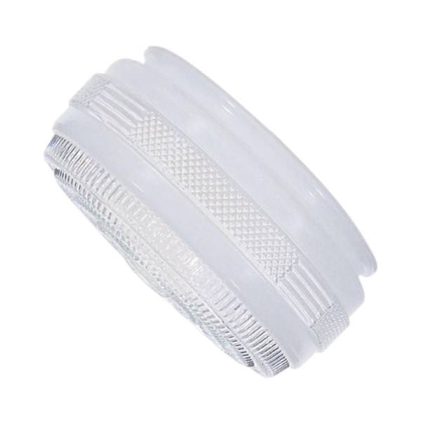 9.9" Fitter White Glass Drum Shade