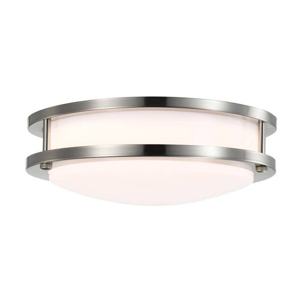 10" 16 watt 120 volt Round Brushed Nickel Ceiling Light Fixture