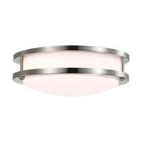 Satco 10" 16 watt 120 volt Round Brushed Nickel Ceiling Light Fixture