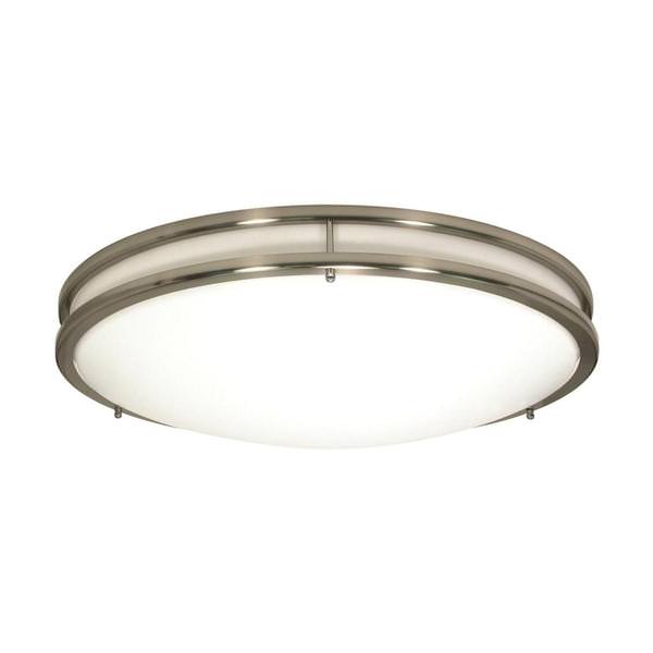  24" 39 watt 120 voltCCT Selectable Round Brushed Nickel Ceiling Light Fixture