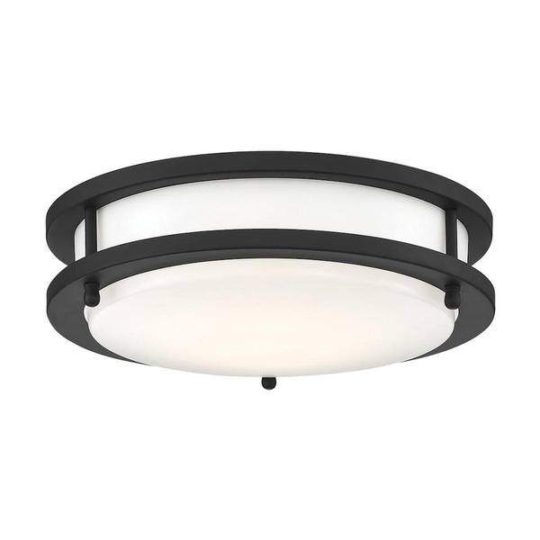 10" 18 watt 120 volt CCT Selectable Round Black Ceiling Light Fixture