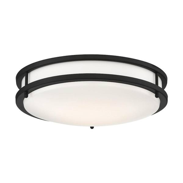 13" 25 watt 120 volt CCT Selectable Round Black Ceiling Light Fixture