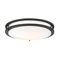 Satco 17" 25 watt 120 volt CCT Selectable Black Ceiling Light Fixture