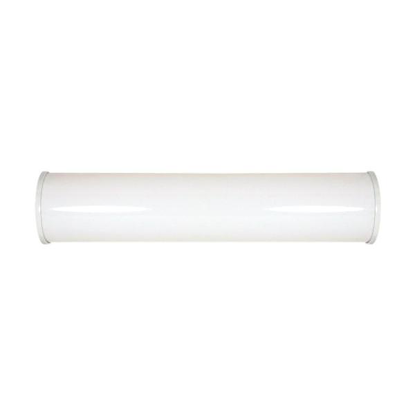 2 Light CCT Selectable White Plastic Shade Vanity Light Fixture