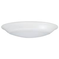 Satco 7" 15 watt 120 volt 3000K White Dimmable LED Flush Mount