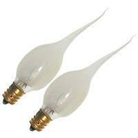 5 watt 120 volt C7 Candelabra Screw Base Frosted (2 pack)